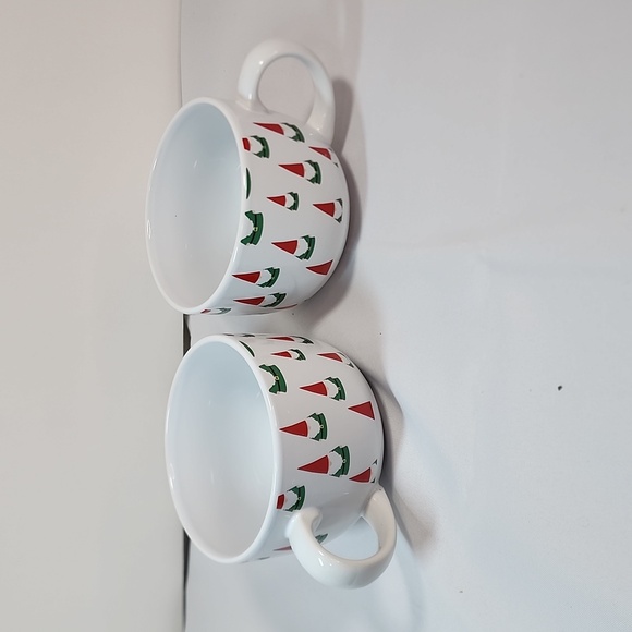 MSRF Design Studio Christmas Santa Claus coffee tea mugs cups red green … - Picture 1 of 7
